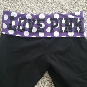 VS pink flare leggings